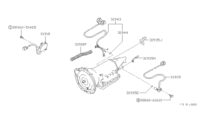 1995 Nissan Pathfinder Control Switch & System Diagram 2