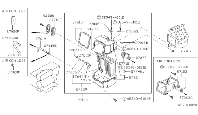 1992 Nissan Pathfinder Cooling Unit Diagram