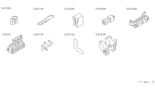 1994 Nissan Pathfinder Protector-Harness Diagram for 24270-15G00