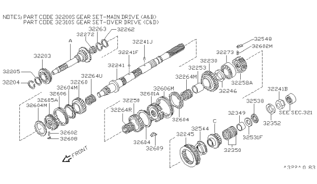 1988 Nissan Pathfinder Transmission Gear Diagram 6