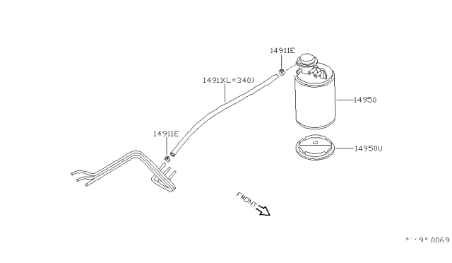 1988 Nissan Pathfinder Air Pollution Control Diagram 3