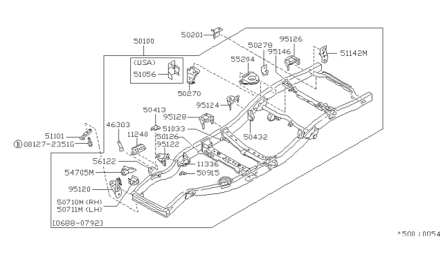 1995 Nissan Pathfinder Frame Diagram 3