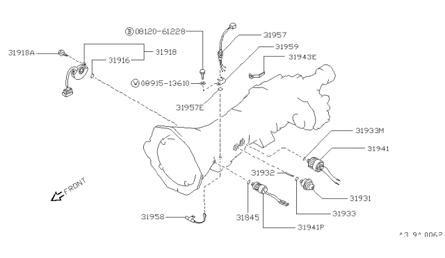 1987 Nissan Pathfinder Control Switch & System Diagram 3