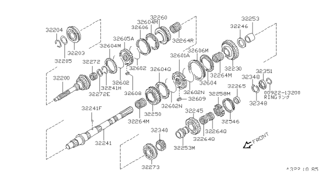 1989 Nissan Pathfinder Transmission Gear Diagram 9