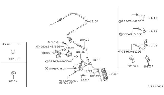 1995 Nissan Pathfinder Accelerator Linkage Diagram 1