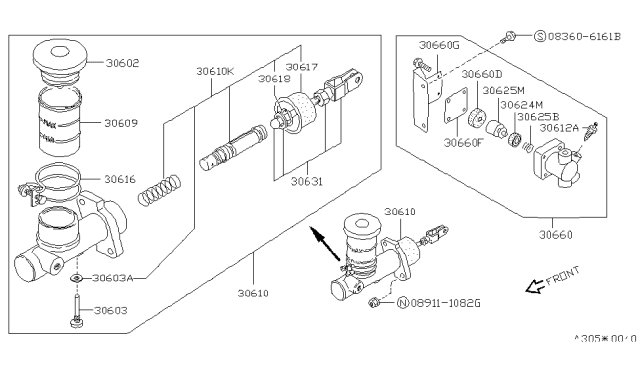 1990 Nissan Pathfinder Clutch Master Cylinder Diagram