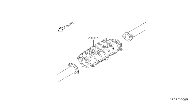 1992 Nissan Pathfinder Catalyst Converter,Exhaust Fuel & URE In Diagram 1