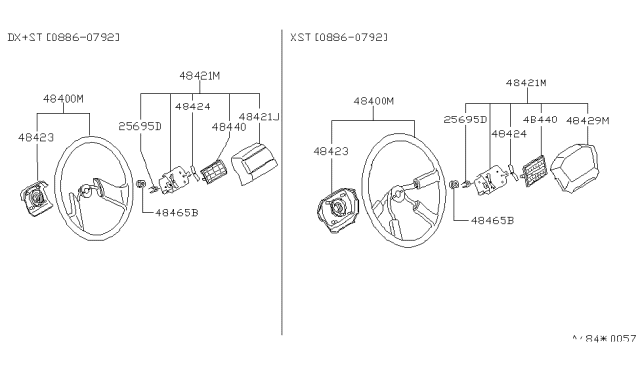 1987 Nissan Pathfinder Steering Wheel Diagram