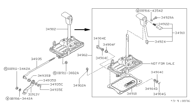 1990 Nissan Pathfinder Auto Transmission Control Device Diagram 1