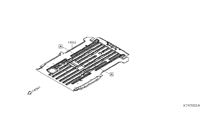 2016 Nissan NV Floor Panel (Rear) Diagram 1