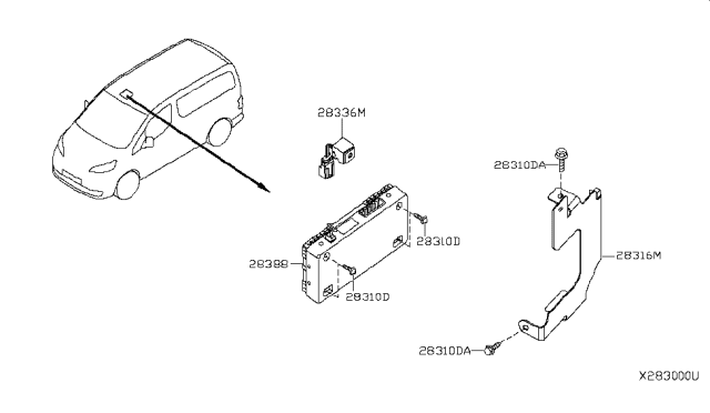 2015 Nissan NV Telephone Diagram 2