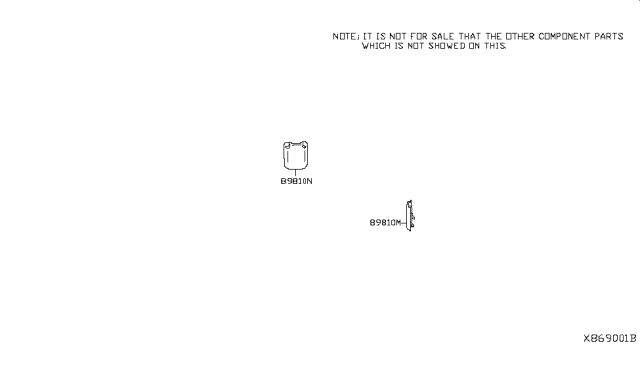 2017 Nissan NV Rear Seat Belt Diagram 1