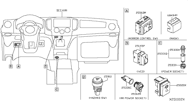 2013 Nissan NV Switch Diagram 2