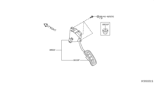 2018 Nissan NV Accelerator Linkage Diagram 1