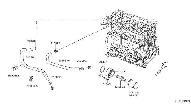 2016 Nissan NV Oil Cooler Diagram 1