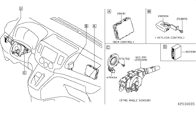 2013 Nissan NV Electrical Unit Diagram 3