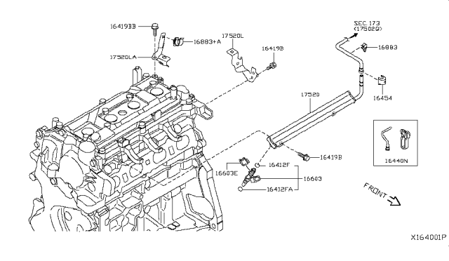 2013 Nissan NV Fuel Strainer & Fuel Hose Diagram