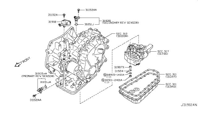 2015 Nissan NV Control Switch & System Diagram 2