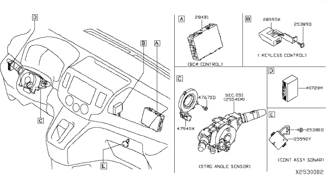 2017 Nissan NV Electrical Unit Diagram 12