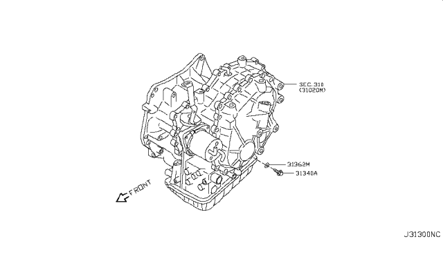 2013 Nissan NV Engine Oil Pump Diagram