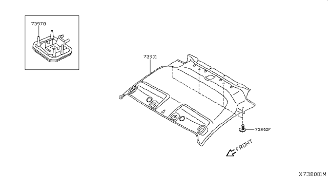 2019 Nissan NV Finisher Diagram for 73901-9SE1F