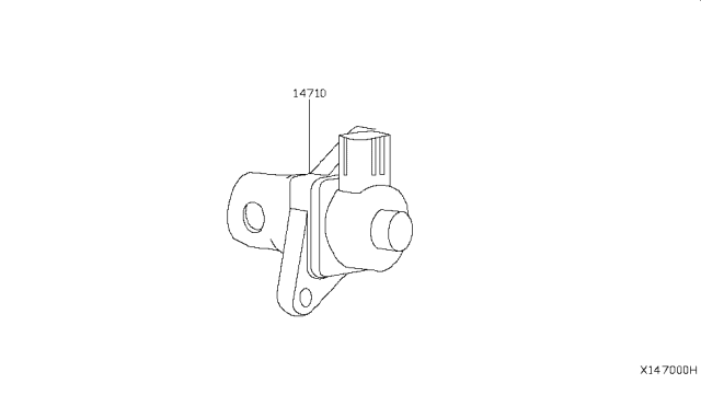 2017 Nissan NV200 Compact cargo EGR Parts Diagram 1