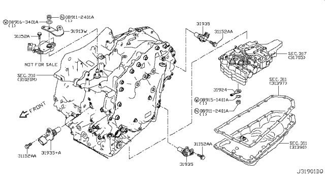 2017 Nissan NV200 Compact cargo Control Switch & System Diagram 1