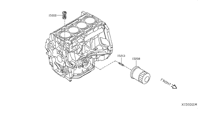 2014 Nissan NV200 Compact cargo Lubricating System Diagram 2