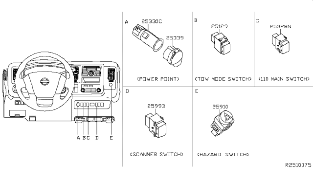 2016 Nissan NV 3500 Switch Diagram 5