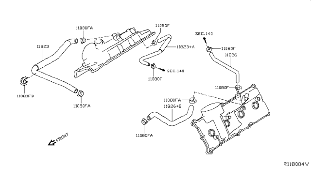 2019 Nissan NV Crankcase Ventilation Diagram 1