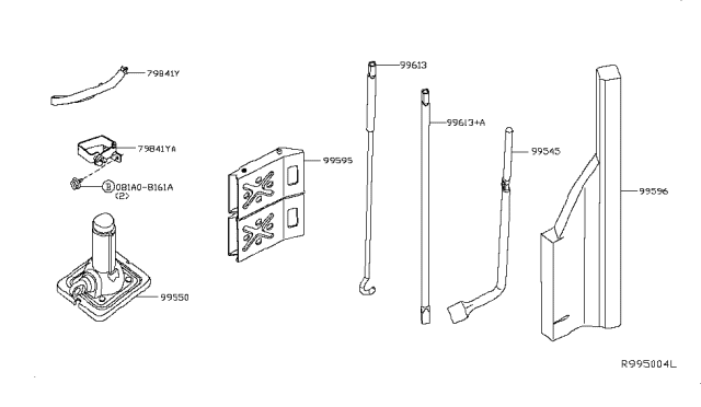 2019 Nissan NV Tool Kit & Maintenance Manual Diagram
