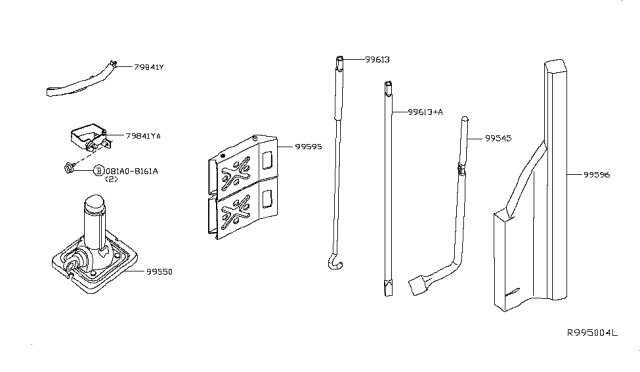 2017 Nissan NV 3500 Tool Kit & Maintenance Manual Diagram 3