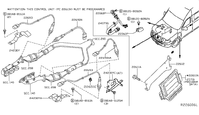 2015 Nissan NV Engine Control Module Diagram 2