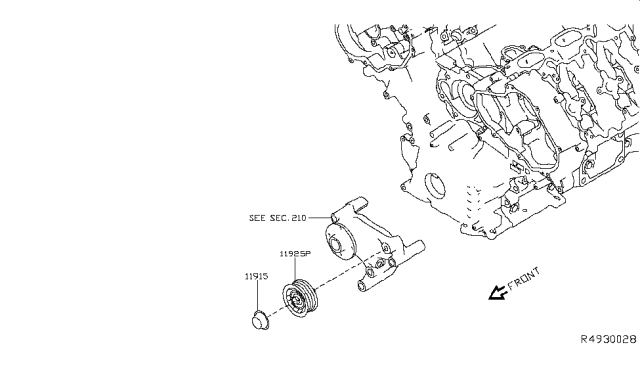 2019 Nissan NV Power Steering Pump Mounting Diagram