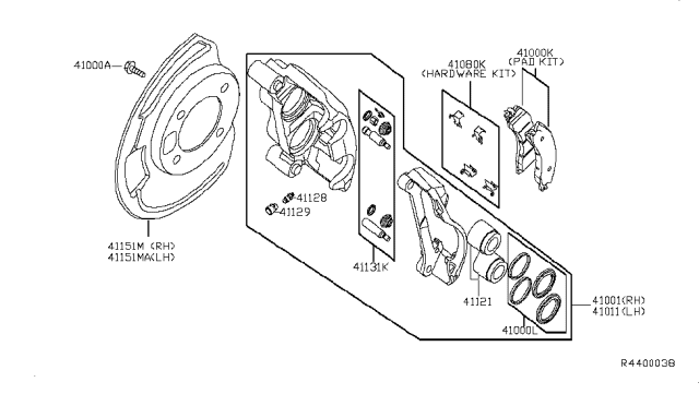 2018 Nissan NV Front Brake Diagram