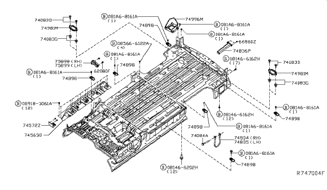 2015 Nissan NV Floor Fitting Diagram 3