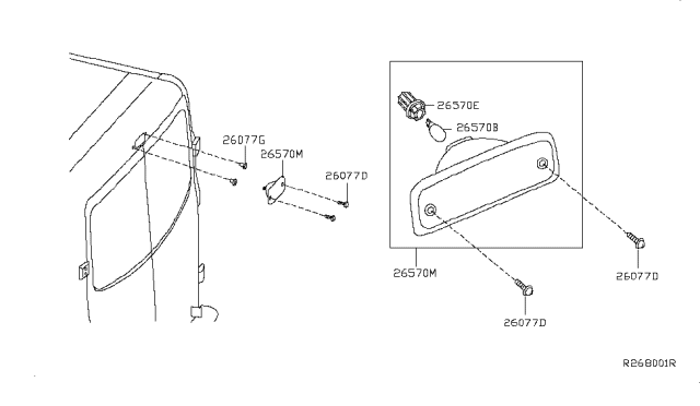 2014 Nissan NV High Mounting Stop Lamp Diagram