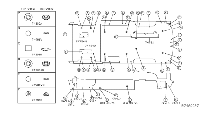 2015 Nissan NV Floor Fitting Diagram 4