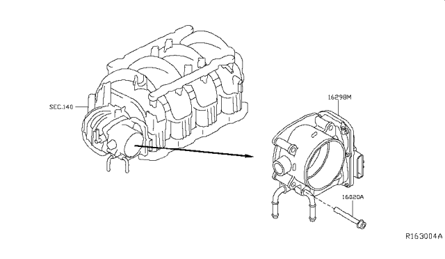 2017 Nissan NV 3500 Throttle Chamber Diagram 2