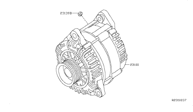 2017 Nissan NV 3500 Alternator Diagram 1