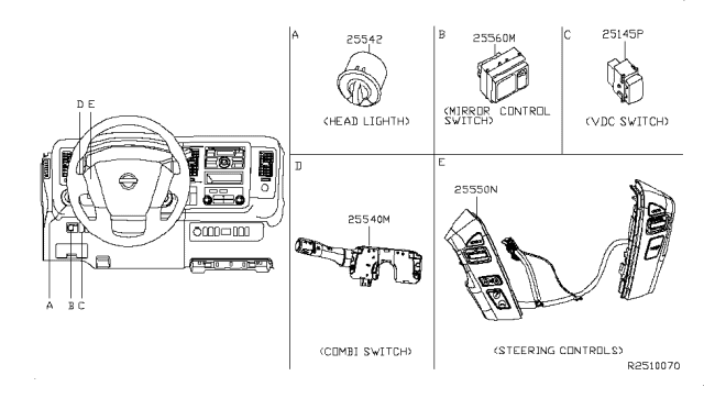 2017 Nissan NV 2500 Switch Diagram 3