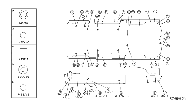 2017 Nissan NV 3500 Floor Fitting Diagram 1