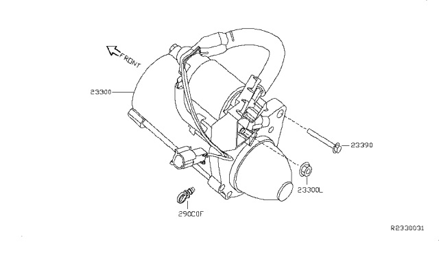 2017 Nissan NV 2500 Starter Motor Diagram 1