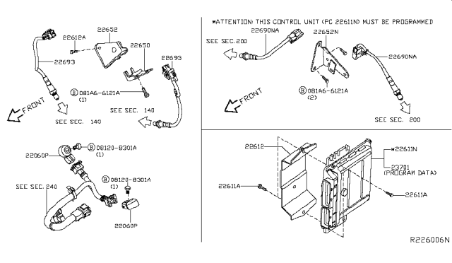 2017 Nissan NV 3500 Engine Control Module Diagram 1