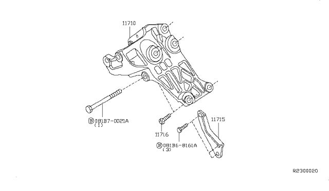 2018 Nissan NV Alternator Fitting Diagram 1