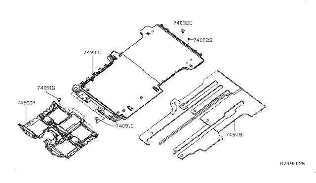 2012 Nissan NV Floor Trimming Diagram