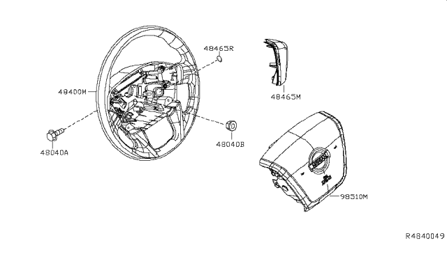 2017 Nissan NV 3500 Steering Wheel Diagram 2