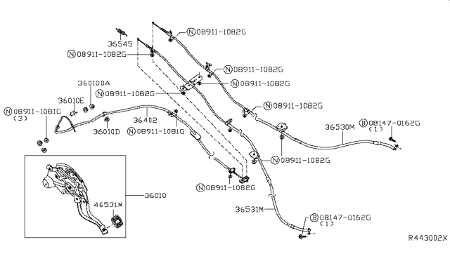 2019 Nissan NV Parking Brake Control Diagram