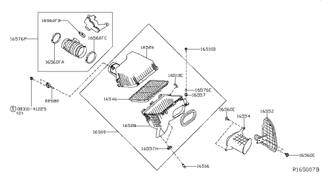 2018 Nissan NV Air Cleaner Diagram 2