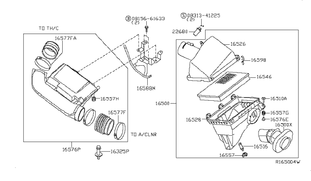 2015 Nissan NV Air Cleaner Diagram 2